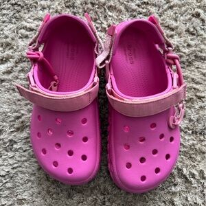 Post Malone x Crocs Limited Edition Pink Trail Clogs – Adjustable Strap – Unisex